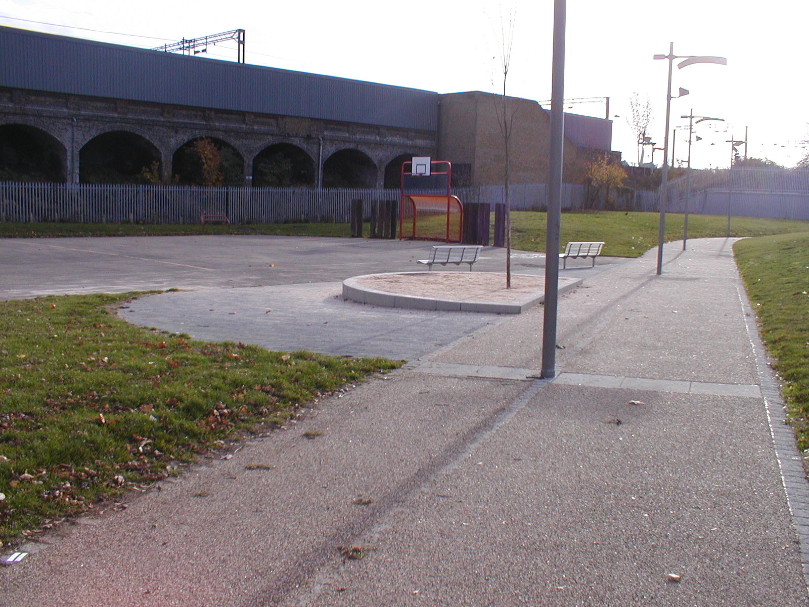 Main path and ball court, November 2003
